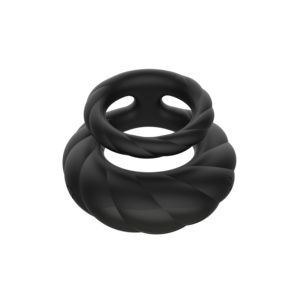 10-Gang Vibrierender Penisring mit Doppelringen, Wiederaufladbar, Männlicher Verzögerungsring - Product Image 5