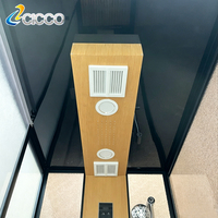 Cabine de douche à vapeur en aluminium noir de luxe moderne Cicco, porte de douche en verre pour cabines de douche