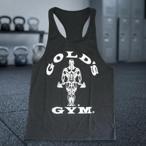 Gold Gym <b>Singlet</b> <b>for</b> <b>Men</b>-Custom Stringer Vests Breathable 100% Cotton Casual Solid Design - Product Image 3