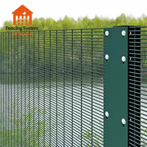 358 ad alta sicurezza recinzione perimetrale in ferro pellicola di plastica Pallet trattato termicamente a pressione 358 Anti recinzione salita