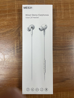 Headphone 3.5mm dengan mikrofon, headphone Stereo kabel untuk ponsel