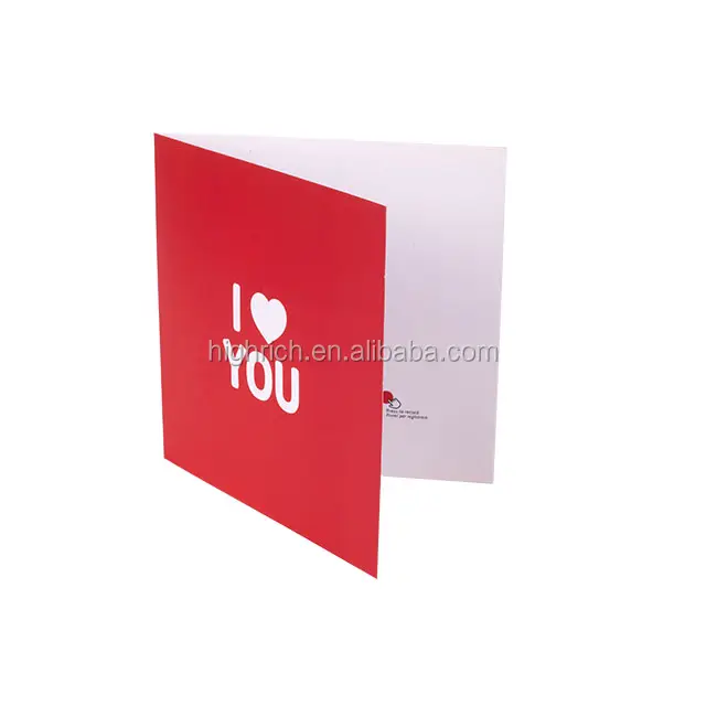 2021 Highrich top selling customized Festival recordable greeting audio and video card envelope packaging 17years of experience