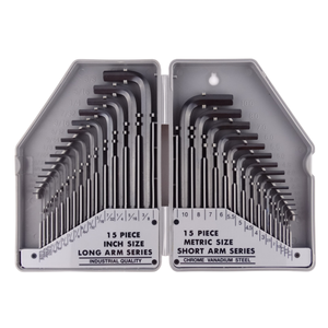 Set di chiavi esagonali importate Pro'sKit 30 strumenti metrici e pollici 8Pk-027 custodia di garanzia di 1 anno inserita nell'imballaggio della scatola - Product Image 1