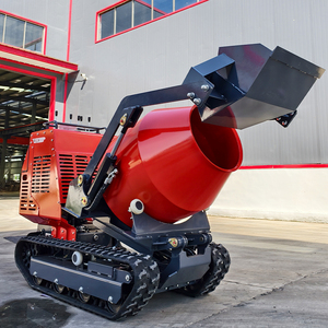 Penjualan terlaris pengangkut 750kg terlacak Dumper beton Mini Drum kapasitas 300L dengan pemberian makan Self-loading untuk semua medan - Product Image 5
