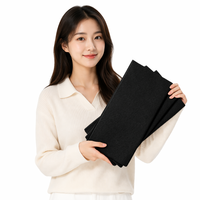 Servilletas de Papel Airlaid Negras de 1 Capa, Plegado en 8, Desechables, para Cócteles, en Bolsa