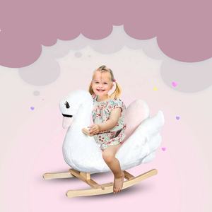 Cheval à <span class=keywords><strong>bascule</strong></span> en bois pour enfants Swan, jouet à <span class=keywords><strong>bascule</strong></span> en peluche avec musique, chaise à <span class=keywords><strong>bascule</strong></span> en peluche pour bébé, balançoire pour bébé - Product Image 6