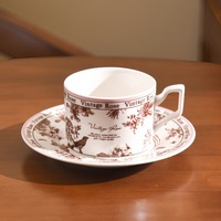 Ensemble tasse et soucoupe à café en céramique nordique Rose Brume, portable pour usage quotidien, cadeau idéal pour les filles, les meilleures amies, la rentrée scolaire