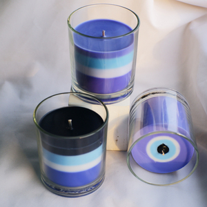 <span class=keywords><strong>Vela</strong></span> de Cera de Soja con Ojo Turco en Frasco de Vidrio Azul, Personalizada con Logotipo de Lujo C&H, Decoración <span class=keywords><strong>para</strong></span> <span class=keywords><strong>el</strong></span> Hogar - Product Image 4