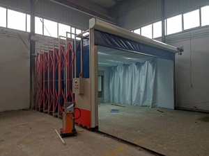 Cabine de peinture télescopique mobile industrielle pliable pour la peinture de carrosseries automobiles et de grandes pièces - Product Image 3
