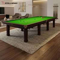 Mesa de Snooker de Diseño Moderno y Lujoso de 12 pies, Resistente a los Arañazos, Estructura Desmontable, Mesa de Billar Profesional para Interiores