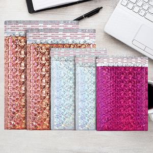 Poly Bubble Laser-printed Iridescent Colored Envelopes Gift Shipping <b>Packaging</b> Bags Non-Toxic Shock Resistant Eco-Friendly - Product Image 1