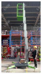 4.7 मीटर हल्के एकल मोस्ट मोबाइल चल लिफ्टर एकल व्यक्ति लिफ्ट मचान एल्यूमीनियम मिश्र धातु लिफ्ट - Product Image 4