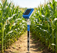 YaTunIOT - Capteur de profondeur de sol EC, température, humidité, alimenté par énergie solaire, station de surveillance agricole 4G LoRa Watchman-S03 à montage au sol