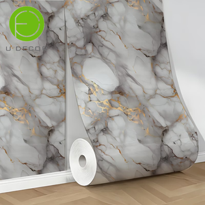 UDK Selbstklebende Marmorfolie für Innenwände 120cm X 300cm Glänzende PET-Aluminium-Rückseite - Product Image 6