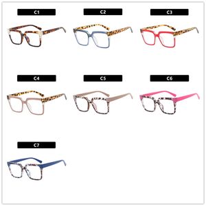 Los mejores marcos ópticos TR90 para mujeres y niñas, corte azul, marrón, Floral, cuadrado, Beige, bisagra de Metal, gafas, estilo de ordenador a la moda - Product Image 6