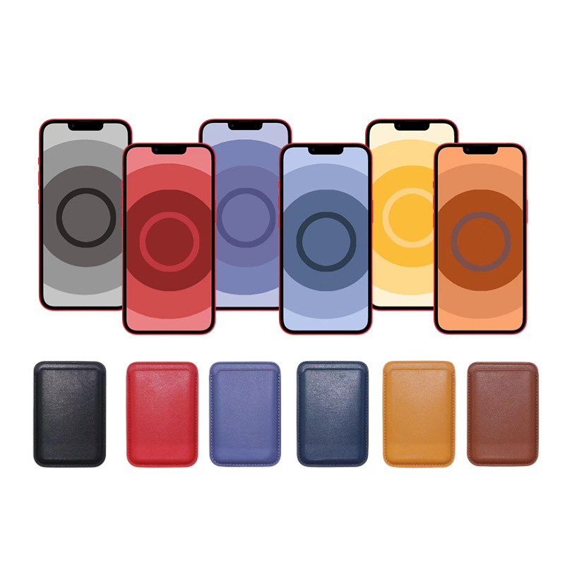 Новинка 2023 года, Магнитный кошелек HuaMJ из искусственной кожи для iphone 14, 13, 12 ячеек, Магнитный кошелек с логотипом apple magsafe, анимация