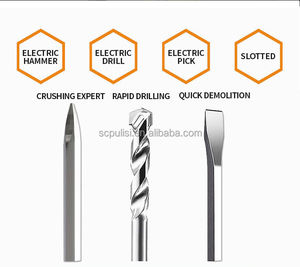 Marteau <span class=keywords><strong>perforateur</strong></span> rotatif 1600W 3 modes 10J puissance d'impact avec <span class=keywords><strong>mandrin</strong></span> <span class=keywords><strong>SDS</strong></span>-MAX pour le forage et l'écaillage du béton idéal pour un usage professionnel - Product Image 3