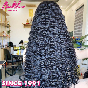 <span class=keywords><strong>Parrucca</strong></span> Frontale HD Senza Colla, 100% Capelli Umani Vergini Vietnamiti Grezzi, Stile Ricci, Pre-Piumata, con Attaccatura Naturale, per Donne Nere - Product Image 1