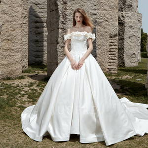 sachin and babi light blue dress 50 Breathtaking Wedding Dresses in 2022 : Elegant Bohemian Long Sleeve Wedding  Dress