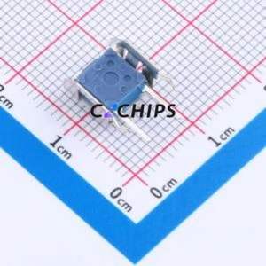 GT-TC158A-H0325-L1 Tactile Switch Through hole Switch Single Pole Single Throw Round Button 1.6N Right Angle Insert - Product Image 2