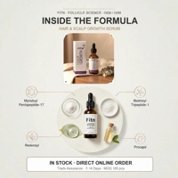 Serum Penumbuh Rambut Biotin Formula Perawatan Kulit Kepala Herbal Bernutrisi OEM Label Pribadi Grosir Massal Bersertifikat GMPC Tanpa Prostaglandin