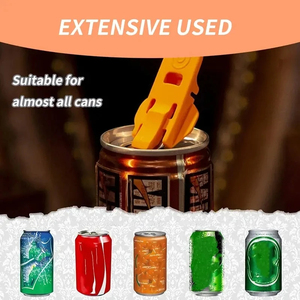 1 abrelatas y abrebotellas fáciles-elevador de tapa de bebida de plástico Multiusos-Color aleatorio-Gadget de herramientas de cocina para el hogar, Cam - Product Image 3