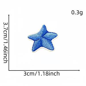 Patch brodé miniatures animaux <span class=keywords><strong>marins</strong></span> dessin animé avec adhésif thermocollant pour accessoires vestimentaires en stock - Product Image 6