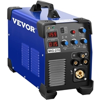 VEVOR Poste à souder MIG 270 A, Poste à souder 3 en 1 MIG TIG Arc, Poste à souder TIG, Poste à souder Lift ARC, Poste à souder MMA à électrode, Inverter DC IGBT