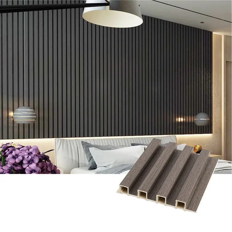 Panel dinding komposit plastik kayu, panel dinding/papan pelapis dinding interior