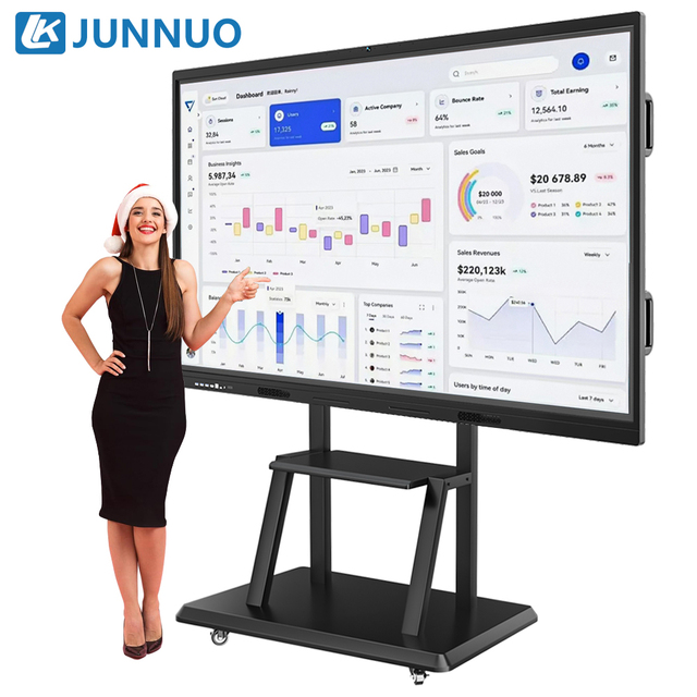 55 65 75 86 100 Inch Interactive Panel 4K Flat Panel Interactive Whiteboard & Smart Board for Teaching