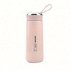 Botella de Agua de Vidrio Ecológica de 400 ml, Diseño Creativo, Logotipo Personalizado, Resistente a Altas Temperaturas, Aislamiento Térmico de Doble Pared 6 - Product Image 1