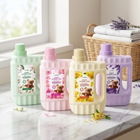 Lessive liquide SADOER Jasmin Fleur de Cerisier pour vêtements, 2kg, élimination des taches, protection des couleurs, marque distributeur