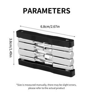 Ensemble d'outils portables multifonctionnels 8-en-1, <span class=keywords><strong>clé</strong></span> hexagonale pliable, <span class=keywords><strong>clé</strong></span> pliable pour le cyclisme - Product Image 2