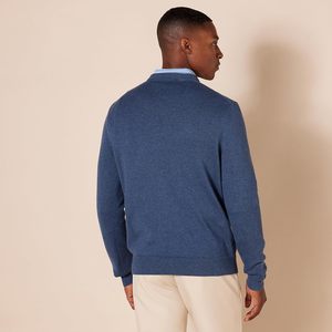 <span class=keywords><strong>Pull</strong></span>-over essentiel pour <span class=keywords><strong>homme</strong></span>, <span class=keywords><strong>col</strong></span> en <span class=keywords><strong>V</strong></span>, manches longues, uni, en polyester/coton, disponible en grandes tailles, collection automne ODM - Product Image 3