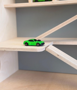Organizzatore Ecologico per Bambini 1-4 Anni, Moderno Garage Porta Giocattoli in Legno con 5 Ripiani Pieghevoli - Product Image 2