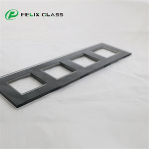 High Quality Polish Edge CNC Drilling Hole Low Temperature Paint 4 Gang <b>Socket</b> Tempered Glass for Wall Switch - Product Image 6