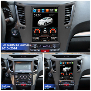 HFMidia Autoradio 9,7 pouces avec écran vertical, unité centrale multimédia vidéo Bluetooth pour SUBARU Outback 2010-2014, lecteurs auto CarPlay sans fil - Product Image 5
