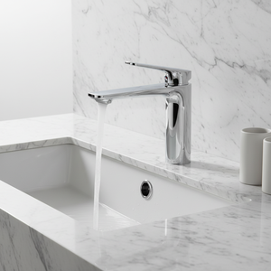 Rubinetto Miscelatore da <span class=keywords><strong>Bagno</strong></span> in Ottone Senza Piombo, Montaggio su Piano, con Controllo Acqua Calda e Fredda, Moderno e Lussuoso per Lavabo - Product Image 2