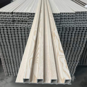 Panneau mural en composite bois-PVC (WPC) à texture bois personnalisable, <span class=keywords><strong>lambris</strong></span> creux 3D pour la décoration intérieure de la maison - Product Image 4