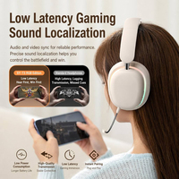 Auriculares RGB Inalámbricos para Juegos con Iluminación y Batería de Ultra Larga Duración