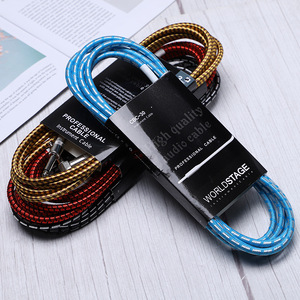 Cavo di collegamento per <span class=keywords><strong>chitarra</strong></span> all'ingrosso 3 5 10 metri di <span class=keywords><strong>corda</strong></span> intrecciata - Product Image 1