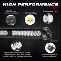 Barre lumineuse LED fine de 18 pouces, 12 V, blanche, simple rangée, kits d'éclairage LED pour UTV, accessoires 4x4