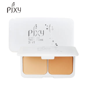 Palette de poudre pressée compacte imperméable mate de contour de lumière de PIXY 2 couleurs avec la bouffée - Product Image 1