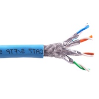 Produsen kabel Internet CAT7 CAT8 SFTP kabel LAN jaringan FTP kecepatan cepat 10G kabel tembaga CAT 7