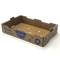Boîtes d'emballage personnalisées pour mangues, boîtes d'expédition en carton ondulé pour fruits frais, boîte d'emballage pour myrtilles