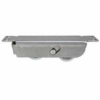 Rueda para Ventana Corredera GURO, Acero Inoxidable 304, Doble Rueda de Nylon, Grosor de 1.5mm, Altura 34-42mm, Capacidad de Carga 100kg, Fácil Instalación