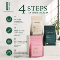 Sachet de café recyclable en PE avec valve, pochette à fond plat personnalisée pour l'emballage des grains de café, Bolsa De Café Con Valvula