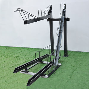 Vente chaude Supports autoportants à revêtement en poudre pour l'extérieur Porte-vélos de <span class=keywords><strong>garage</strong></span> à deux étages pour 6 vélos - Product Image 3