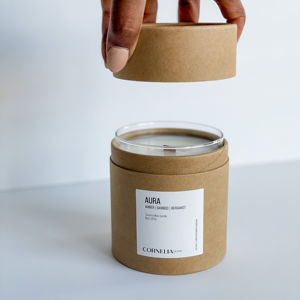 Emballage en tube de papier kraft durable pour bougies et bocaux en verre avec un branding éco-responsable - Product Image 3