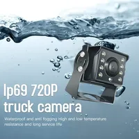 Enregistreur vidéo mobile DVR 4 canaux 1080P SD pour bus, camion, fourgonnette, caméras de voiture AHD 2.0MP, moniteur de voiture 7 pouces avec lecture, boîte noire